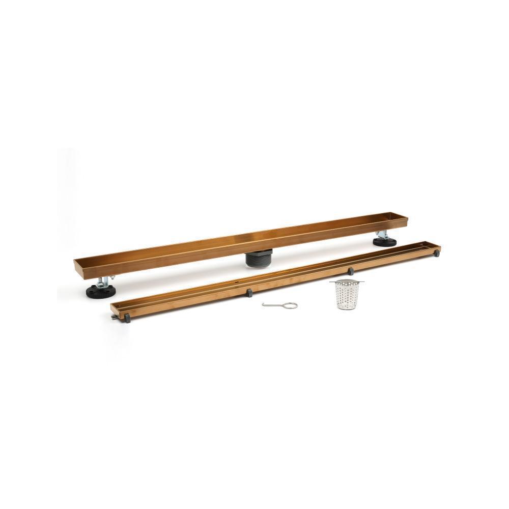 32" Tile Insert Linear Drain with 2" Outlet