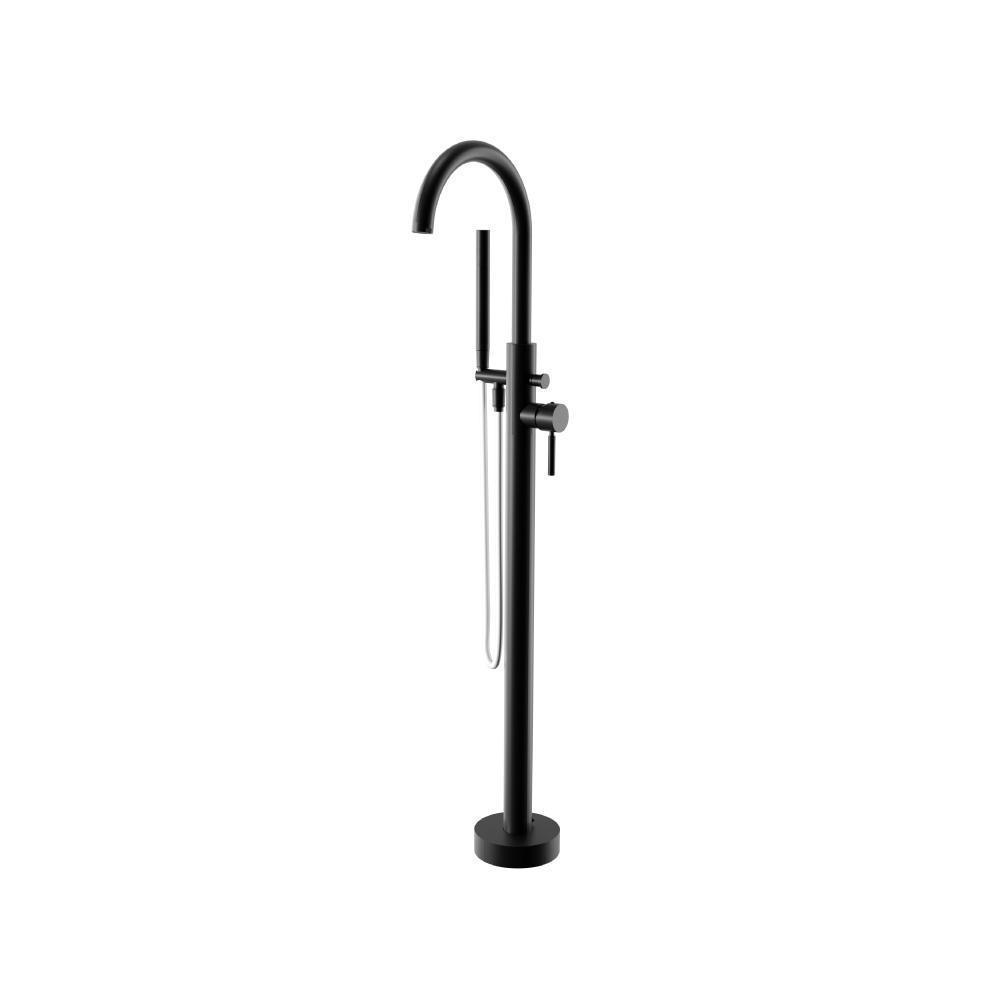 Freestanding Floor Mount Bathtub / Tub Filler With Hand Shower
