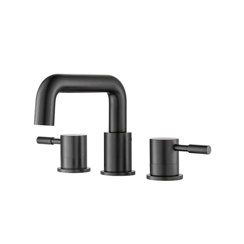 Three Hole 8" Widespread Two Handle Bathroom Faucet