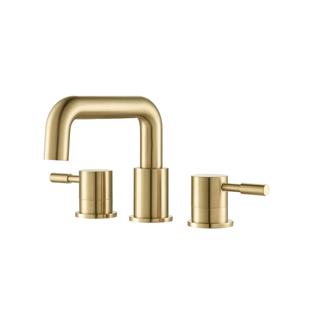 Three Hole 8" Widespread Two Handle Bathroom Faucet