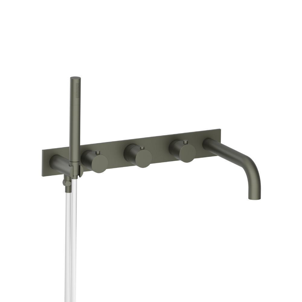 Wall Mount Tub Filler With Hand Shower