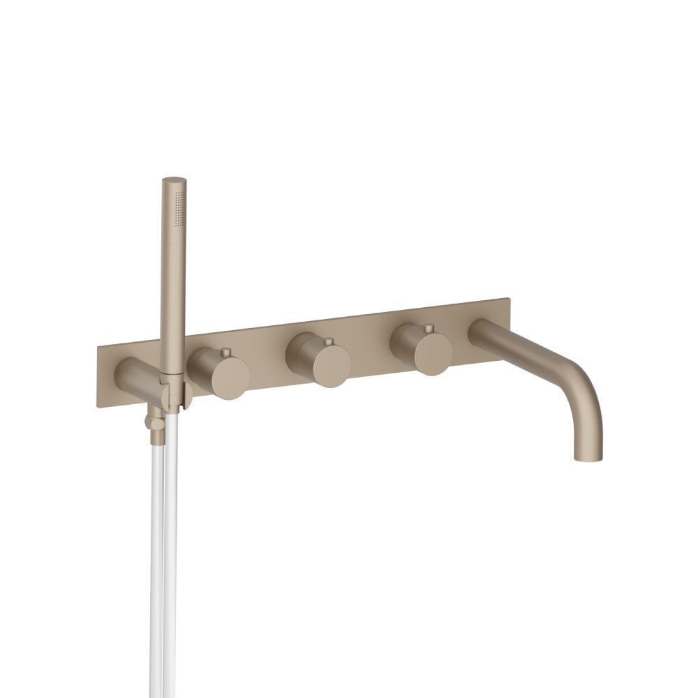 Wall Mount Tub Filler With Hand Shower