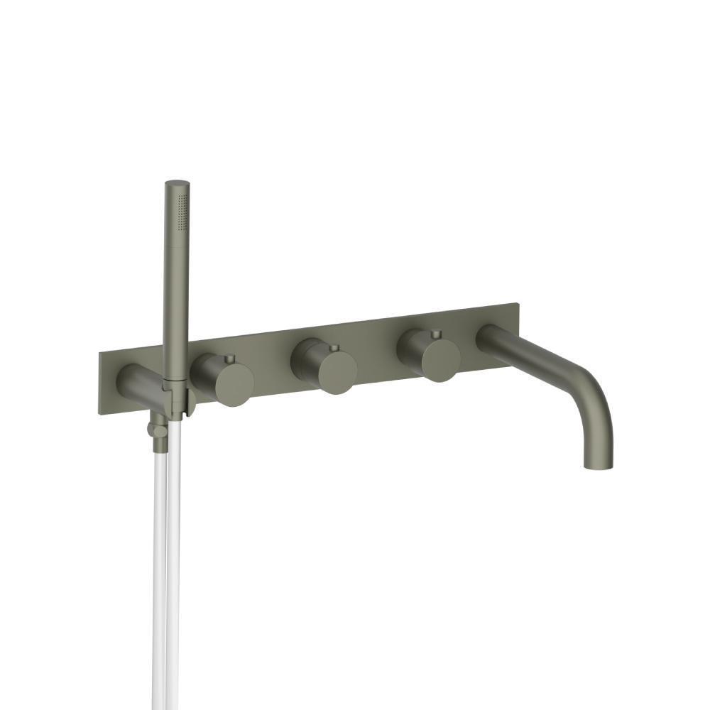Wall Mount Tub Filler With Hand Shower