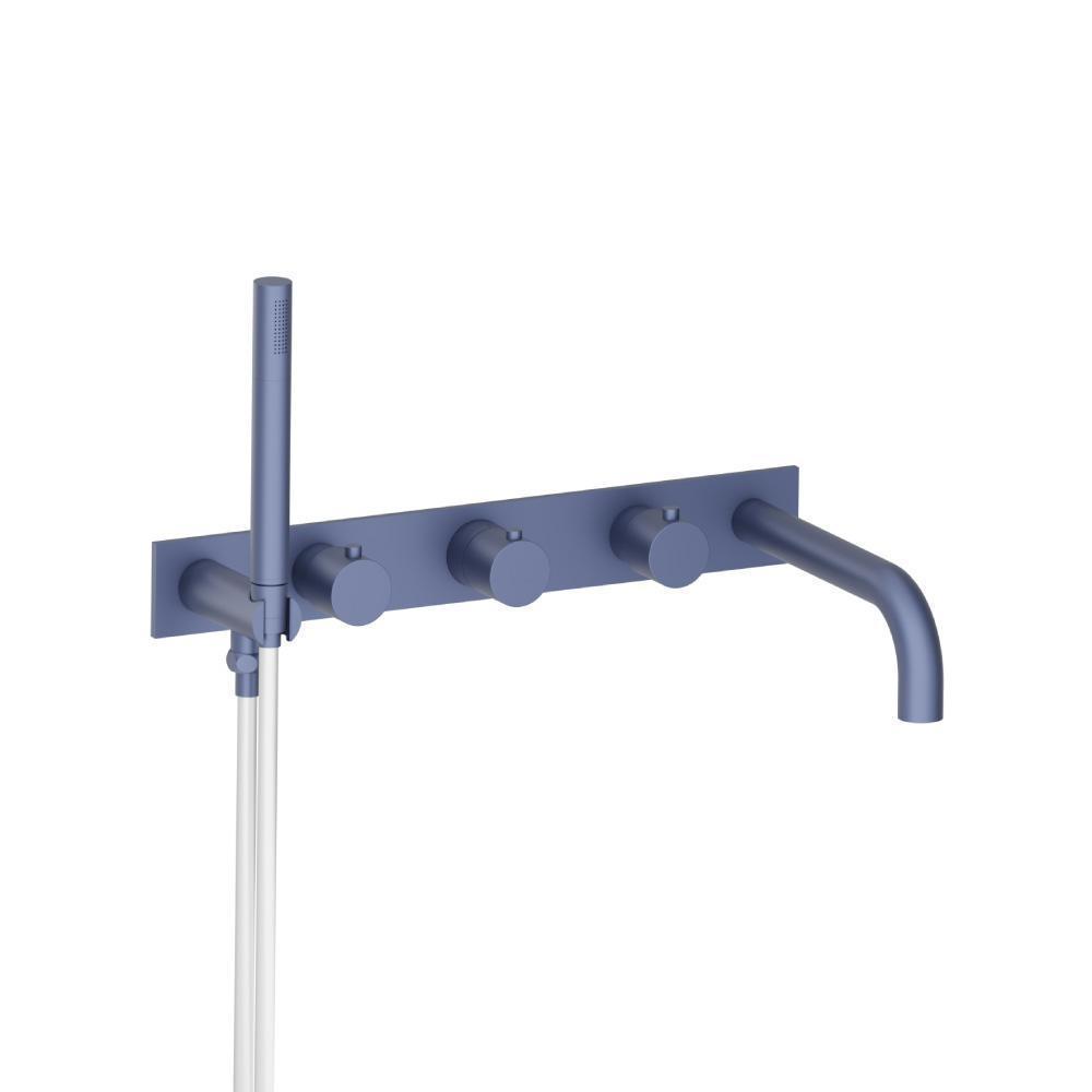 Wall Mount Tub Filler With Hand Shower