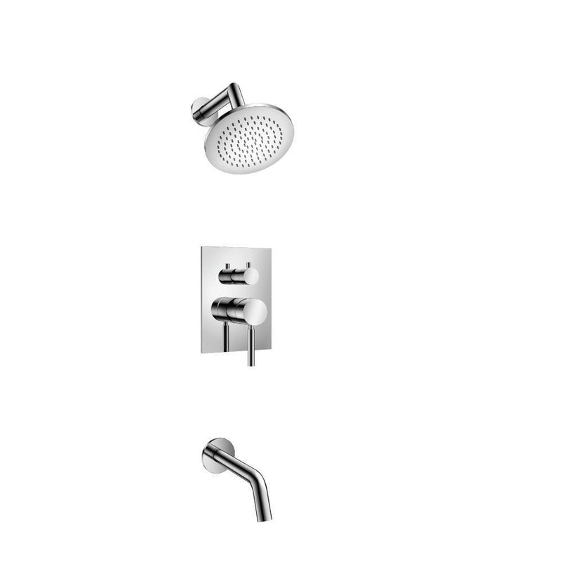 Two Output Shower Set With Shower Head And Tub Spout