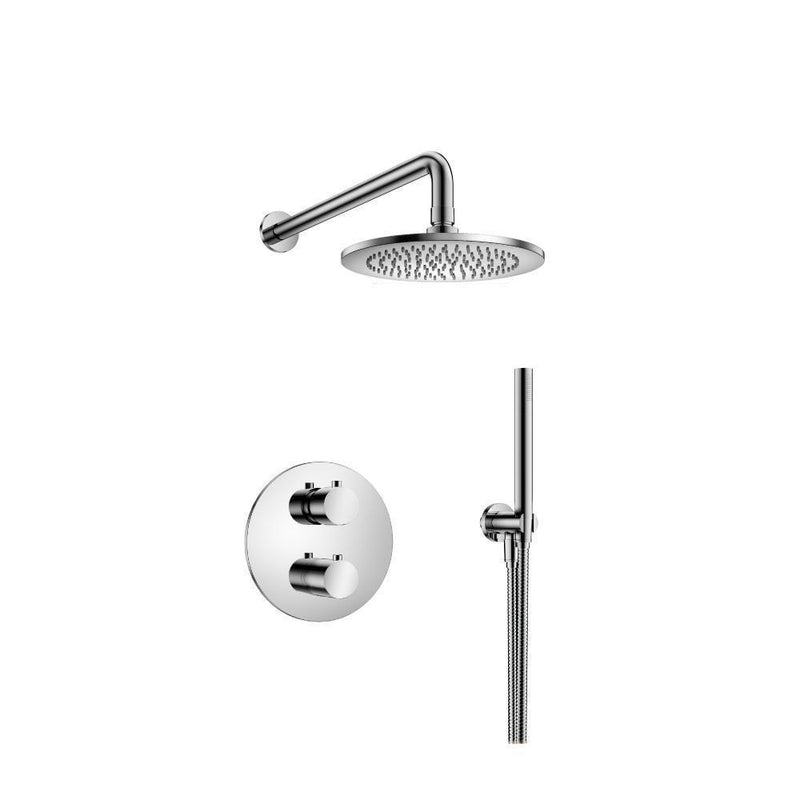 Two Output Shower Set With Shower Head And Hand Held