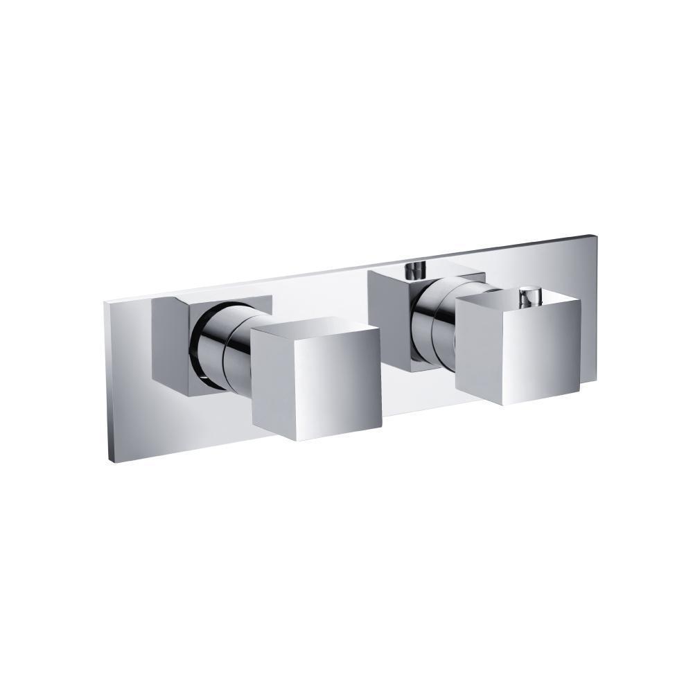 3/4" Horizontal Thermostatic Shower Valve & Trim - 3 Output