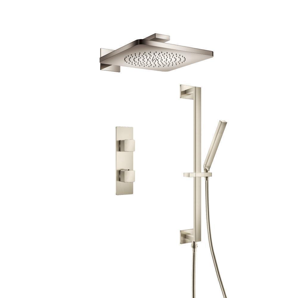 Two Output Shower Set With Shower Head, Hand Held And Slide Bar