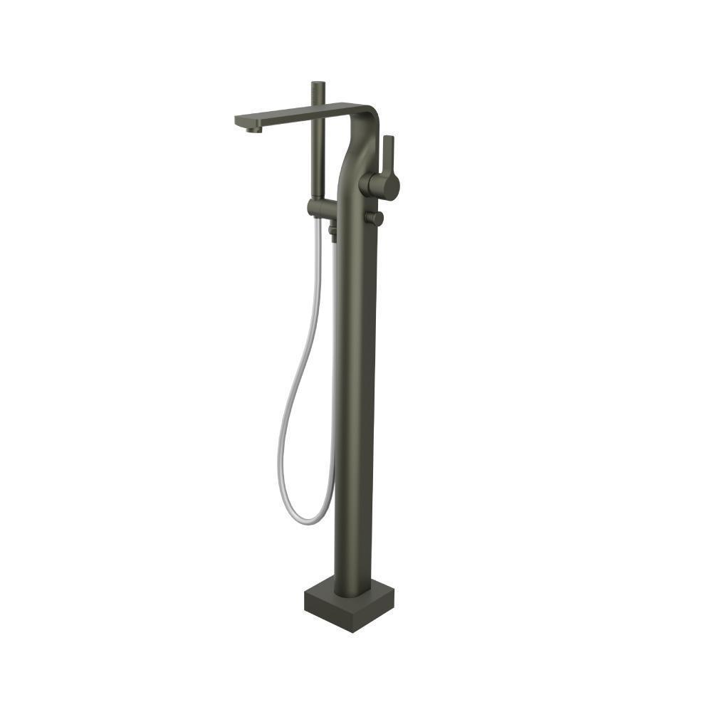 Freestanding Floor Mount Bathtub / Tub Filler With Hand Shower