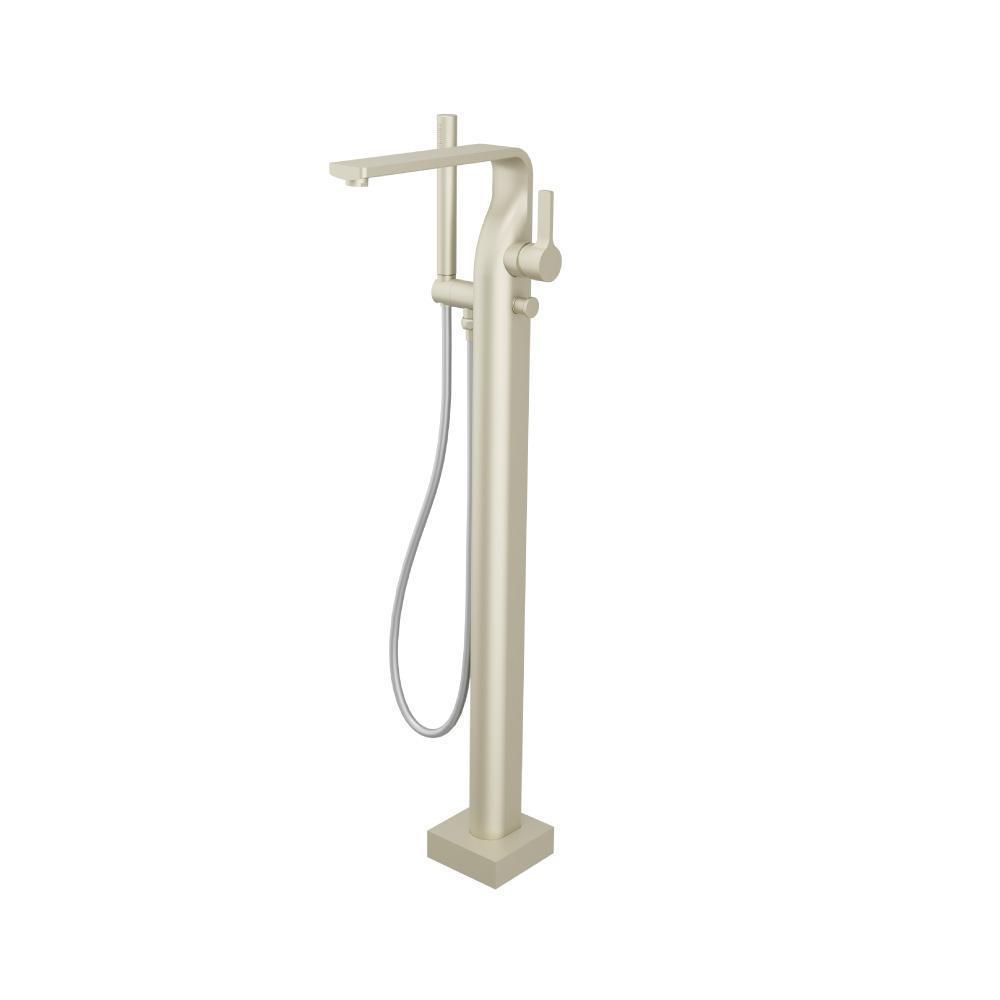 Freestanding Floor Mount Bathtub / Tub Filler With Hand Shower