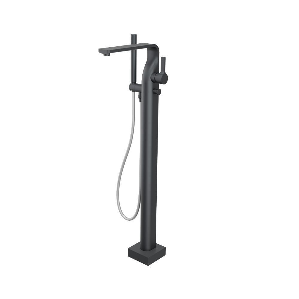 Freestanding Floor Mount Bathtub / Tub Filler With Hand Shower