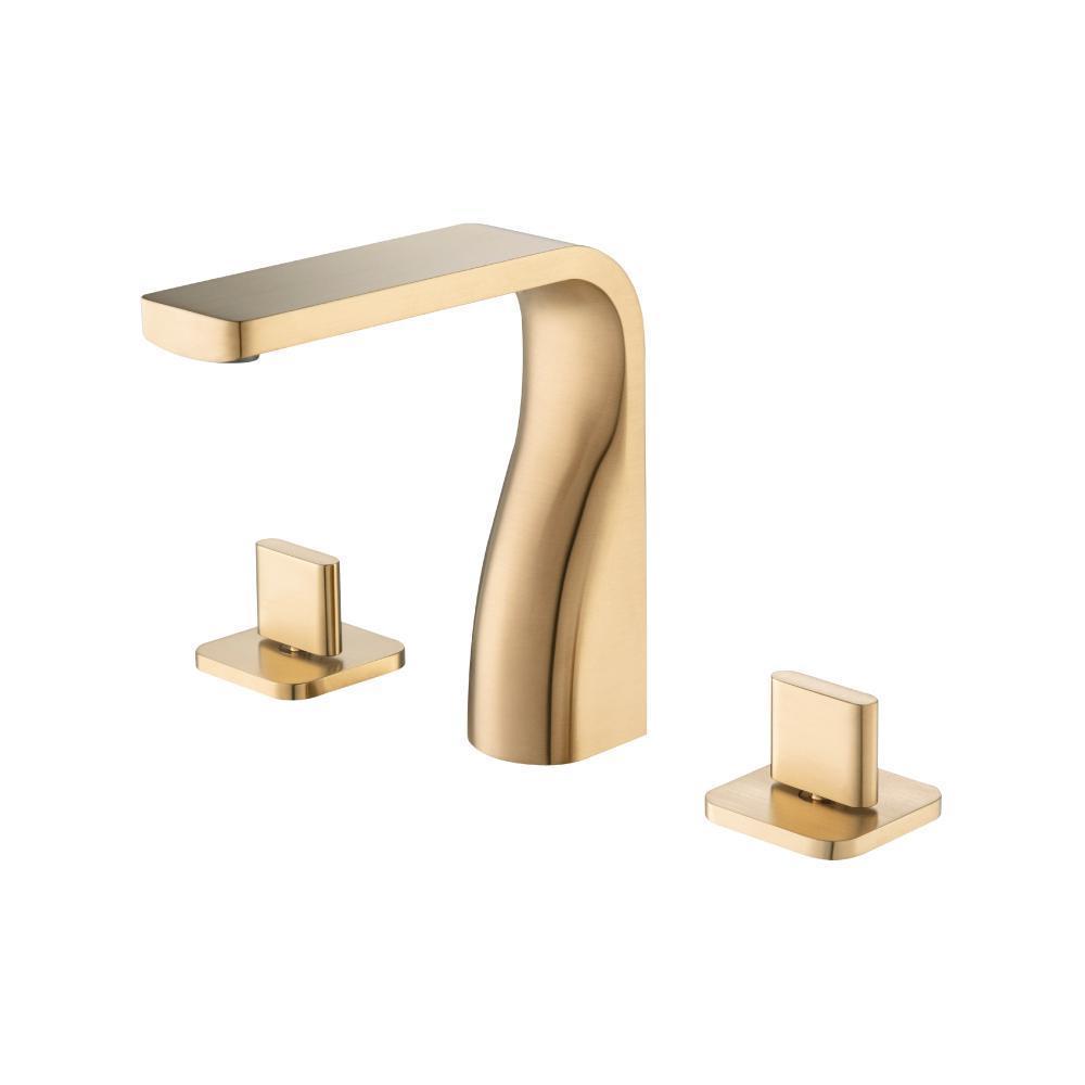 Three Hole 8" Widespread Two Handle Bathroom Faucet