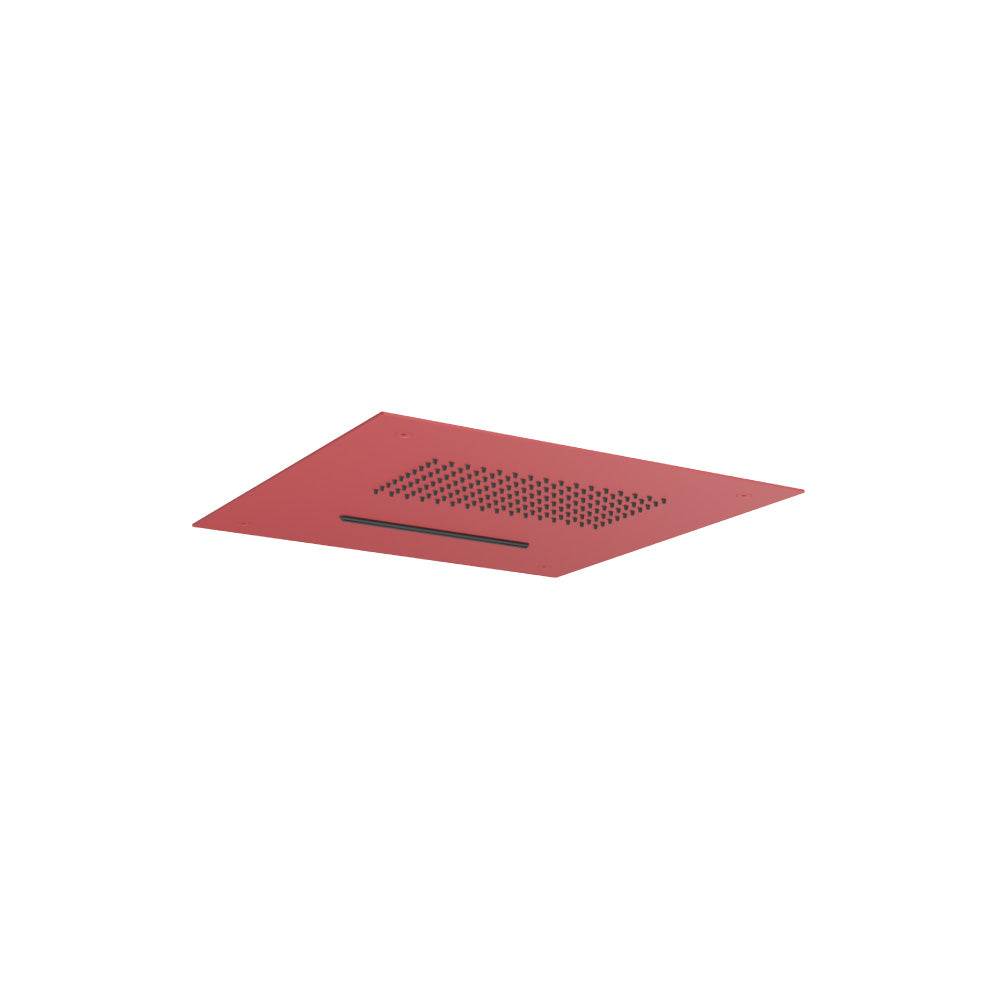 15" Stainless Steel Flush Mount Rainhead With Cascade Waterfall