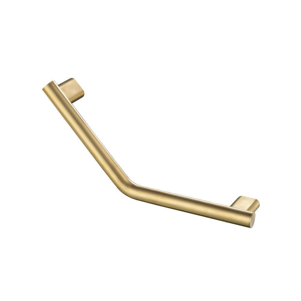 Durable Solid Brass Angled Bathroom Shower Grab Bar 18-inch ADA Compliant