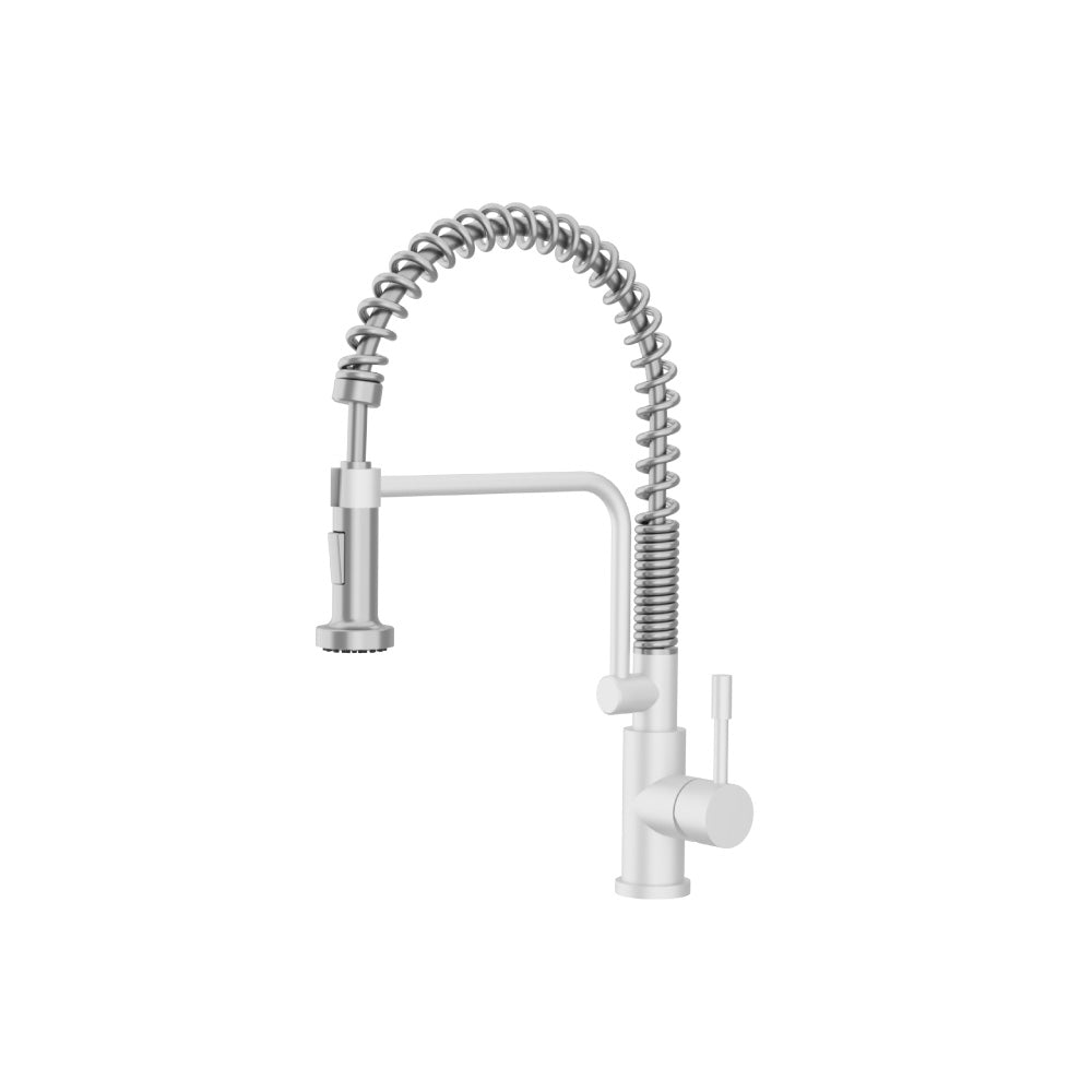 Caso - Semi-Professional Dual Spray Stainless Steel Kitchen Faucet With Pull Out