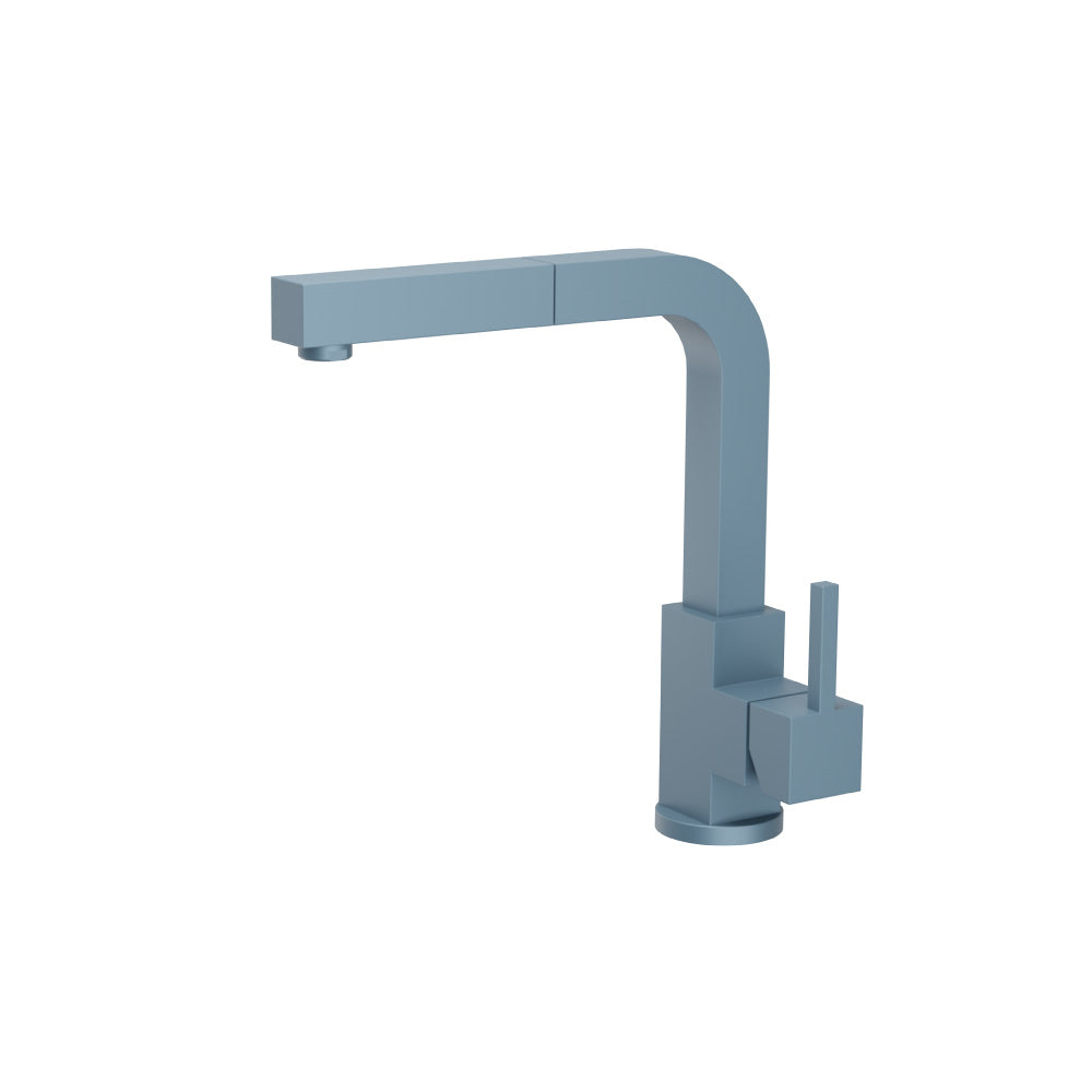 Deus - Dual Spray Stainless Steel Kitchen Faucet With Pull Out