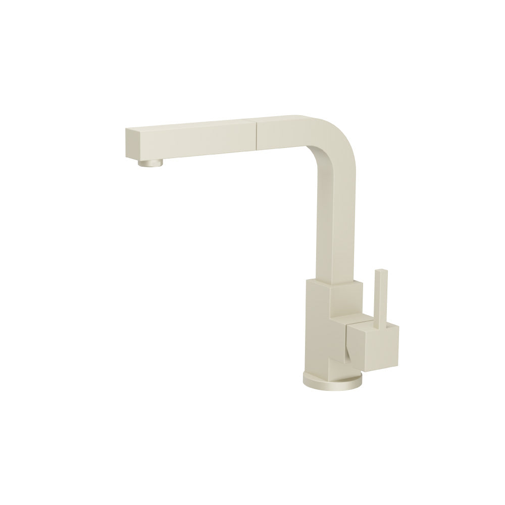 Deus - Dual Spray Stainless Steel Kitchen Faucet With Pull Out