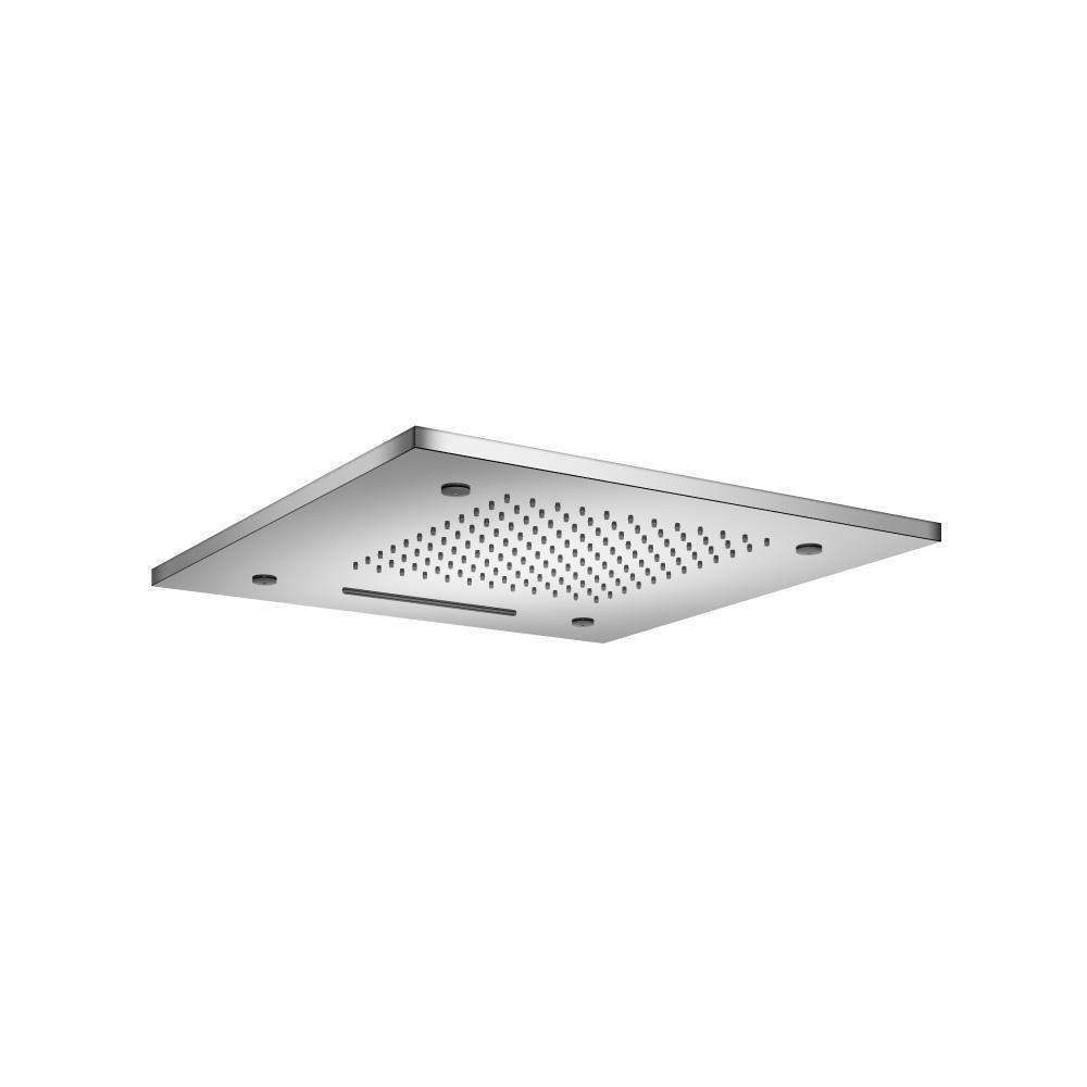 20" Stainless Steel Flush Mount Rainhead With Cascade Waterfall & Mist Flow