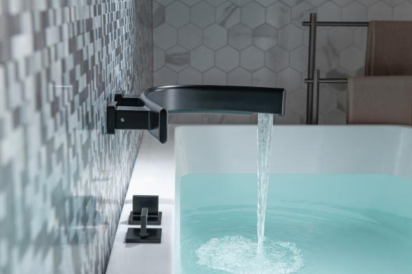 Curve Wall Mount Faucet is a simple yet impactful way to modernize your bathroom