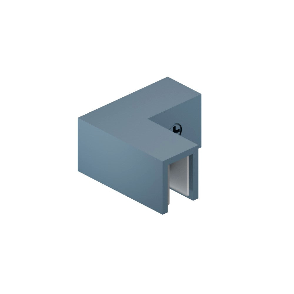 90 Degree Glass to Glass Sleeve Over Clamp