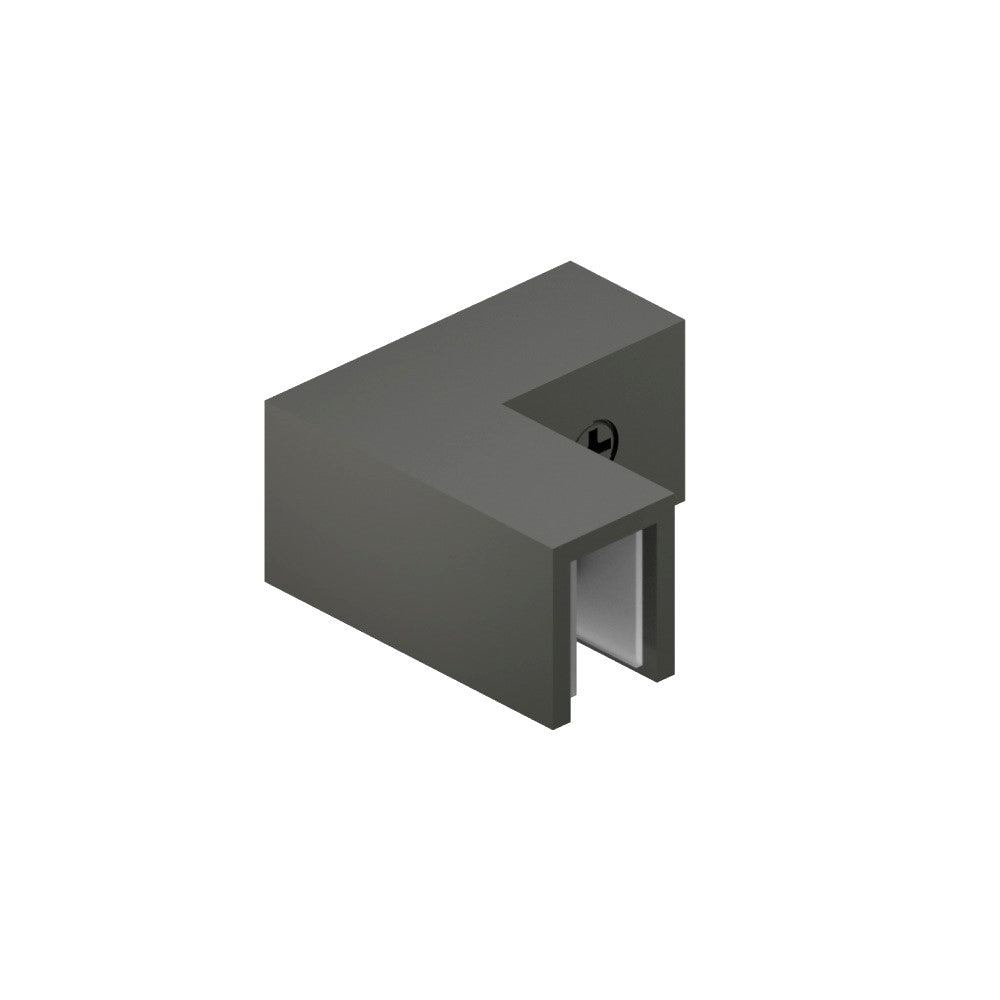 90 Degree Glass to Glass Sleeve Over Clamp