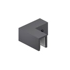 90 Degree Glass to Glass Sleeve Over Clamp