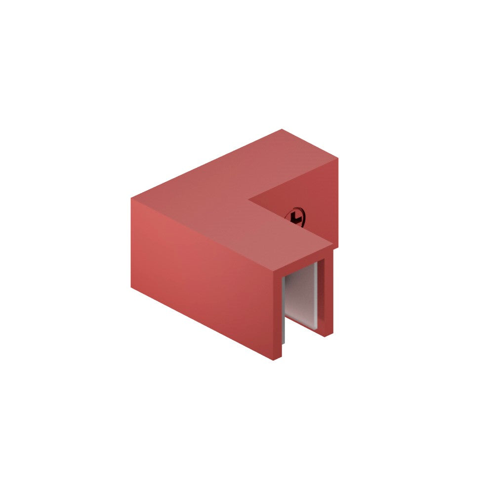 90 Degree Glass to Glass Sleeve Over Clamp
