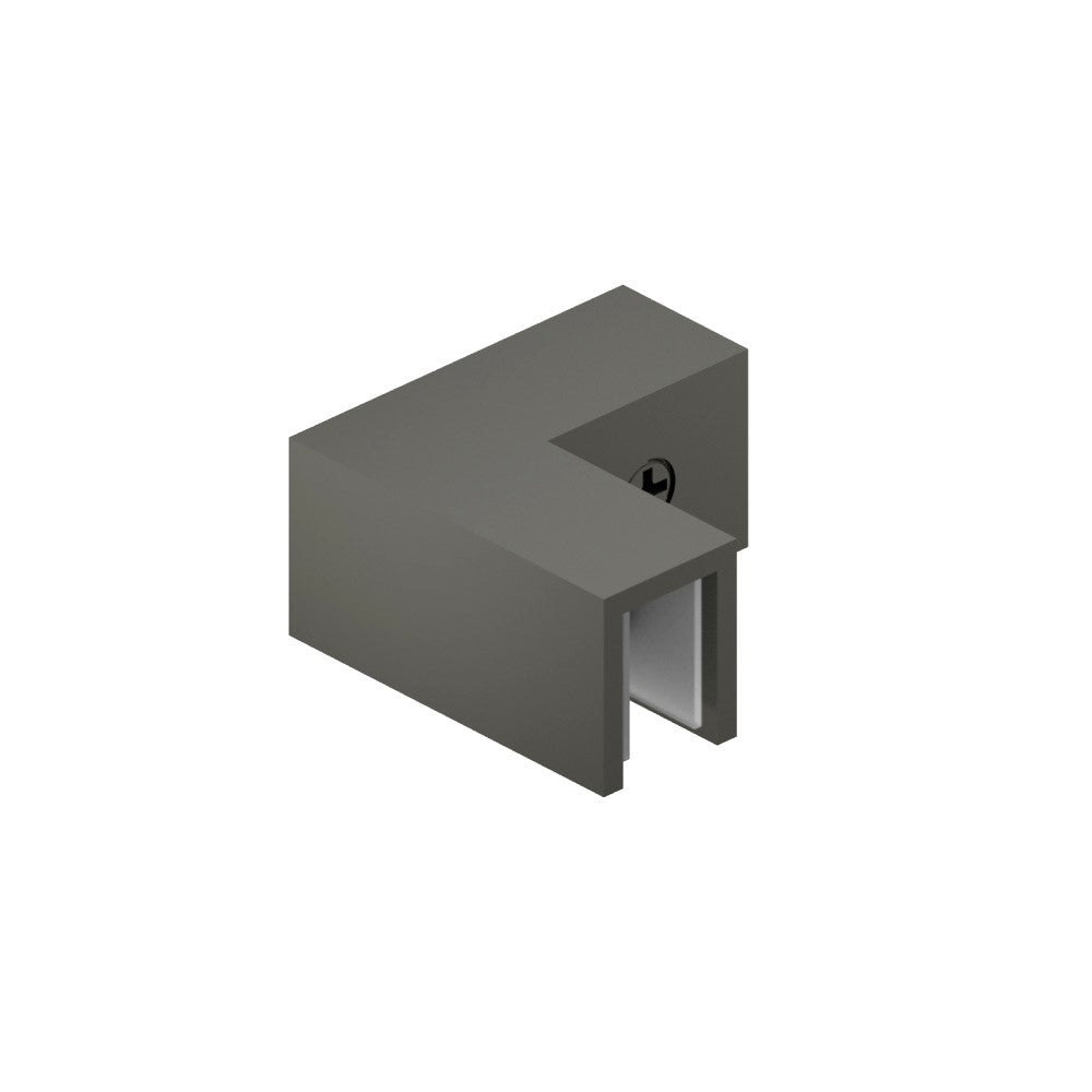 90 Degree Glass to Glass Sleeve Over Clamp