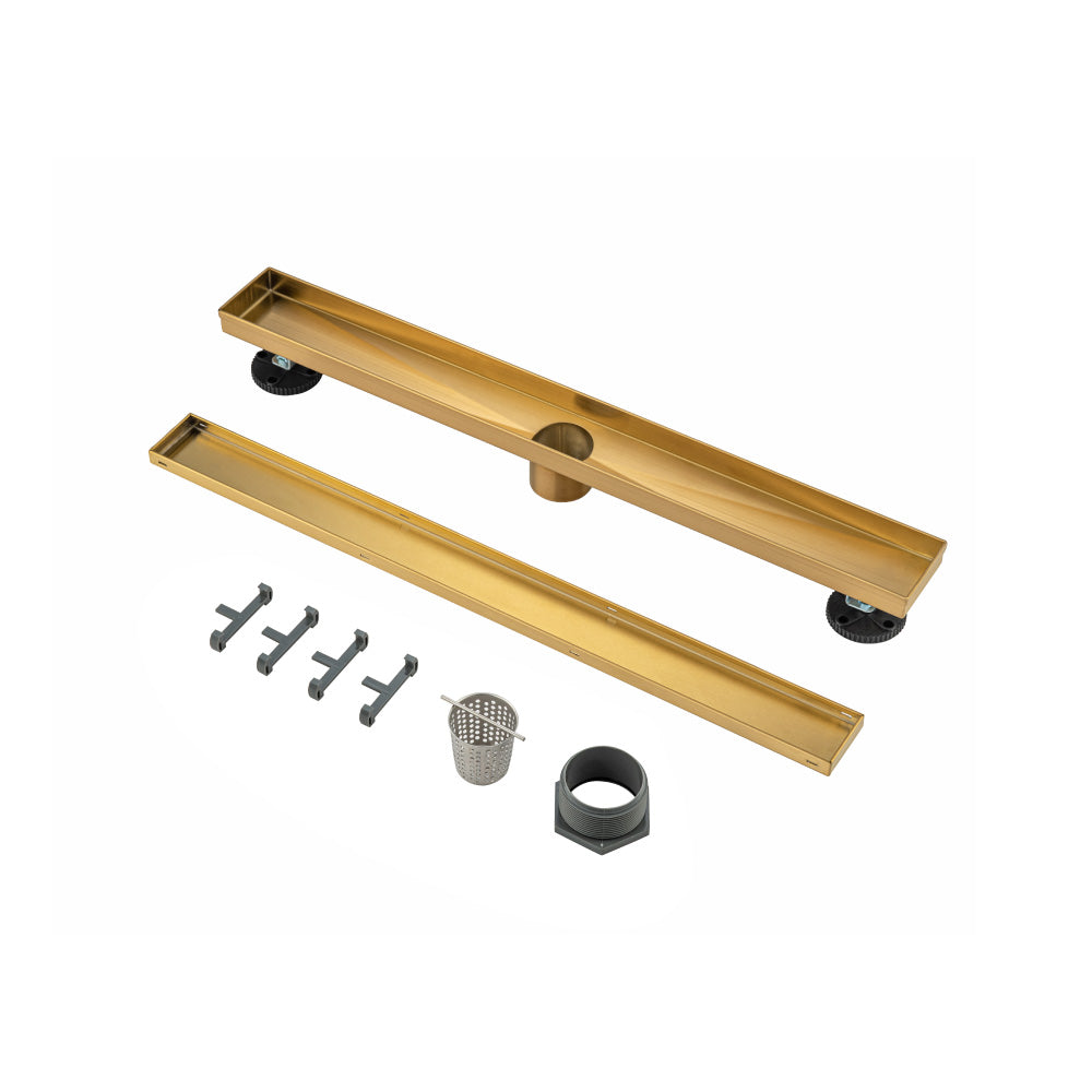 24" Tile Insert Linear Drain with 2" Outlet