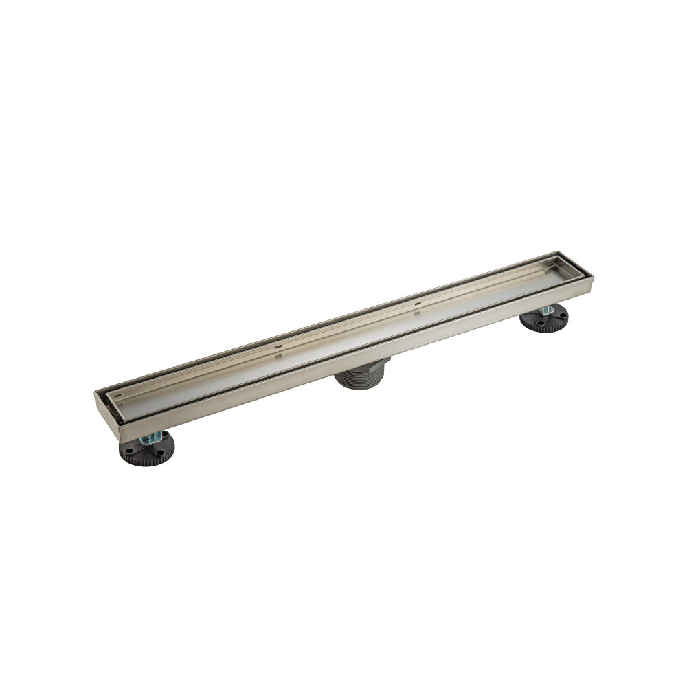 24" Tile Insert Linear Drain with 2" Outlet