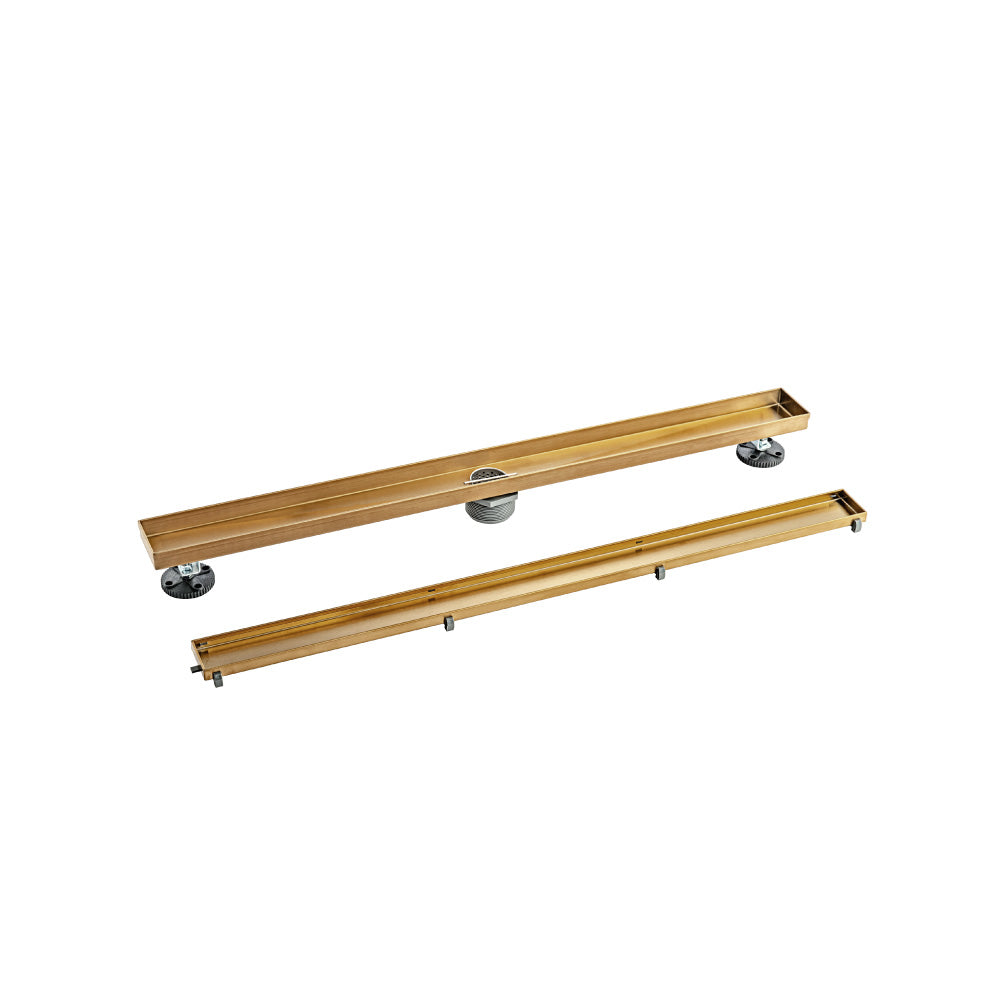 32" Tile Insert Linear Drain with 2" Outlet