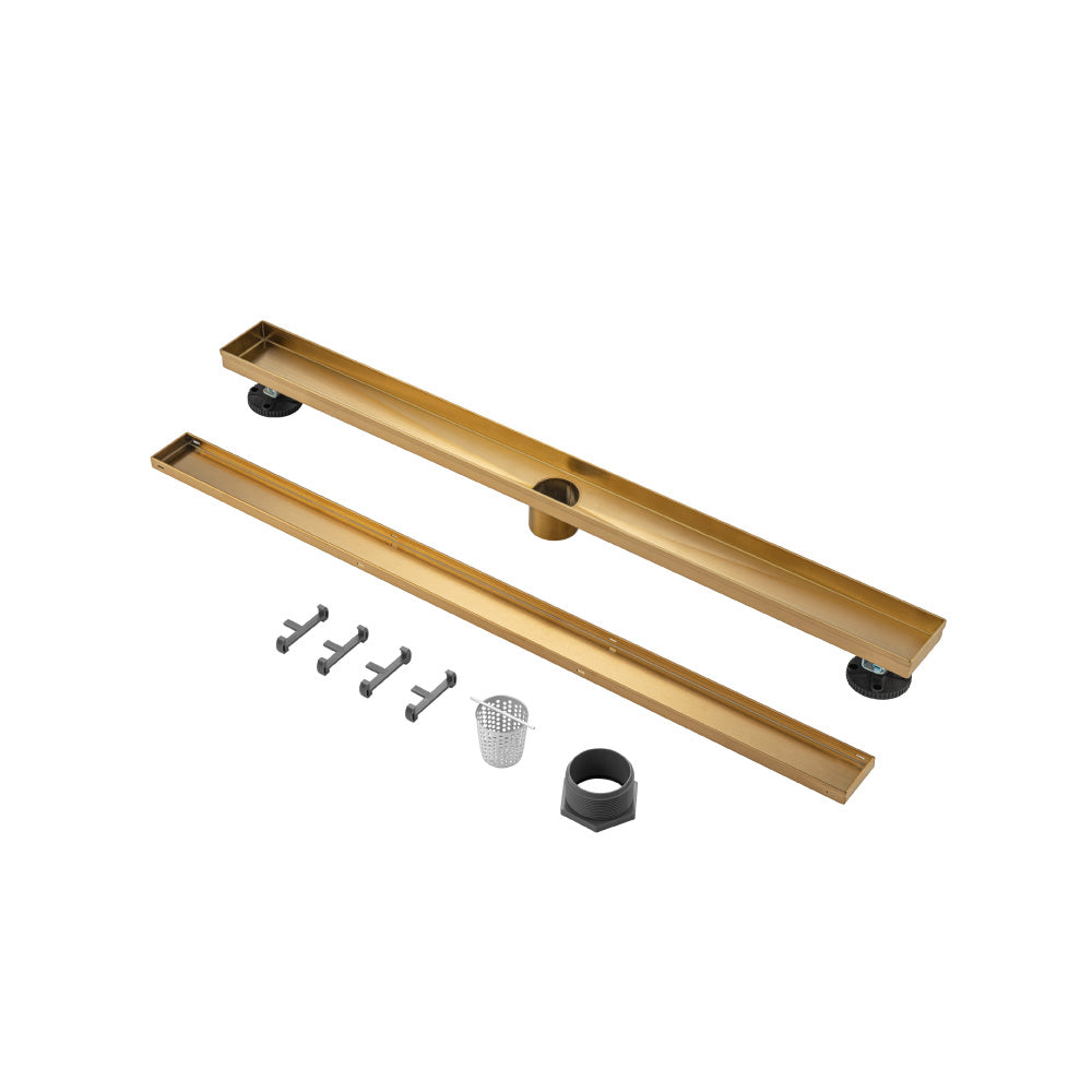 32" Tile Insert Linear Drain with 2" Outlet