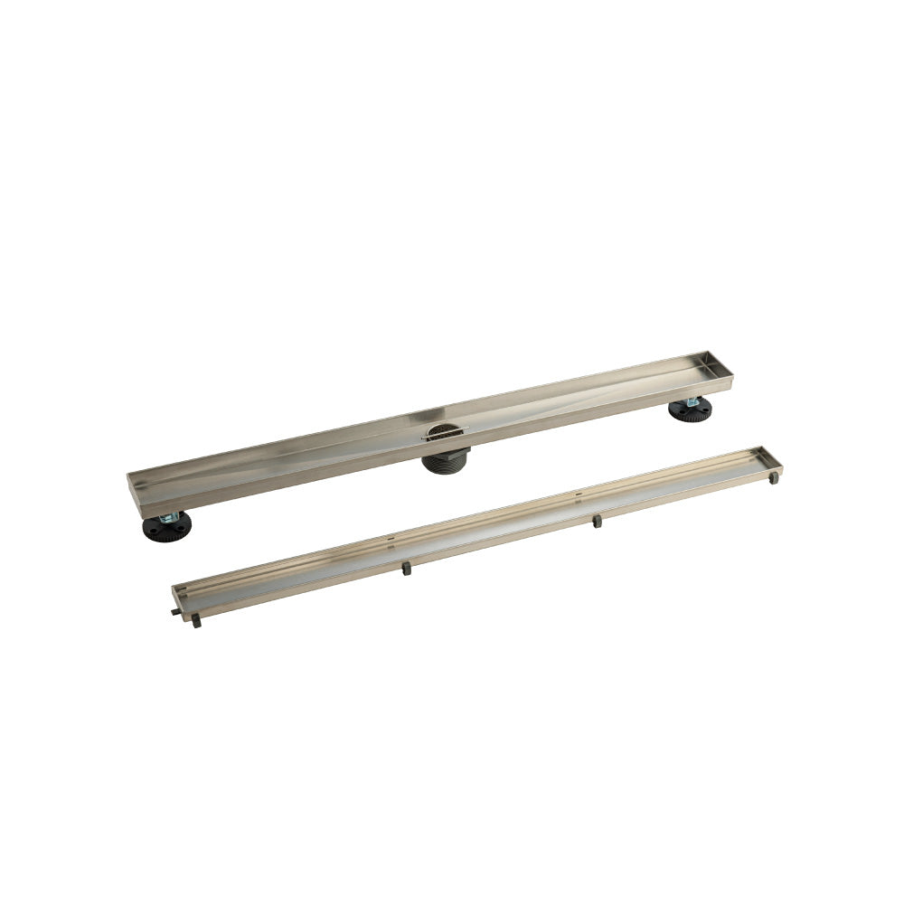 32" Tile Insert Linear Drain with 2" Outlet