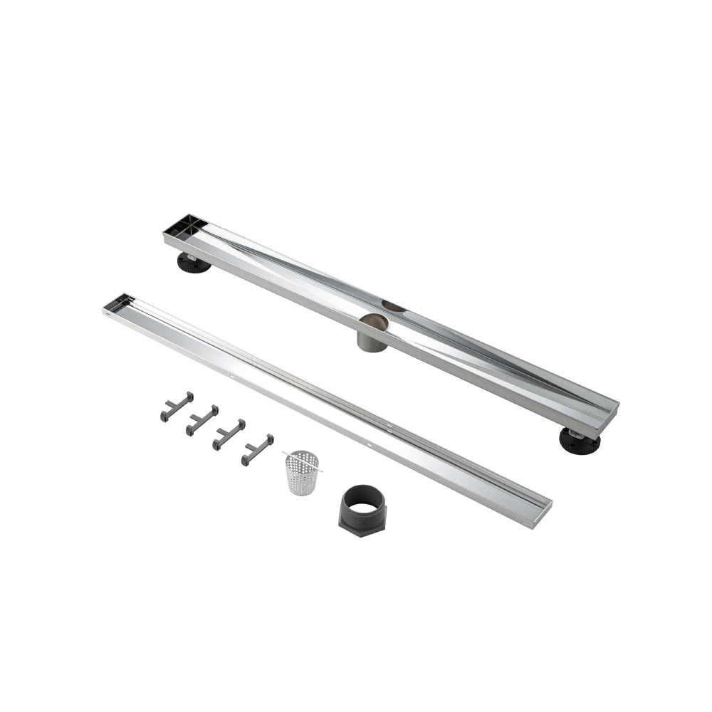 32" Tile Insert Linear Drain with 2" Outlet