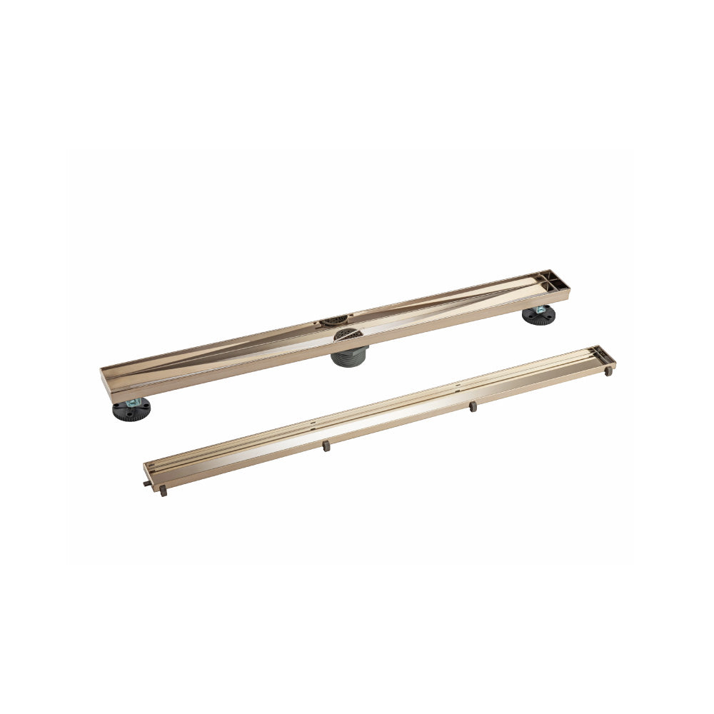 32" Tile Insert Linear Drain with 2" Outlet