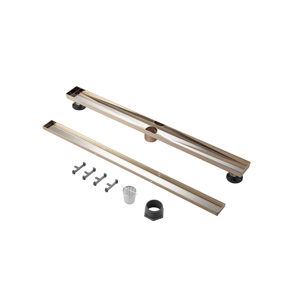 32" Tile Insert Linear Drain with 2" Outlet