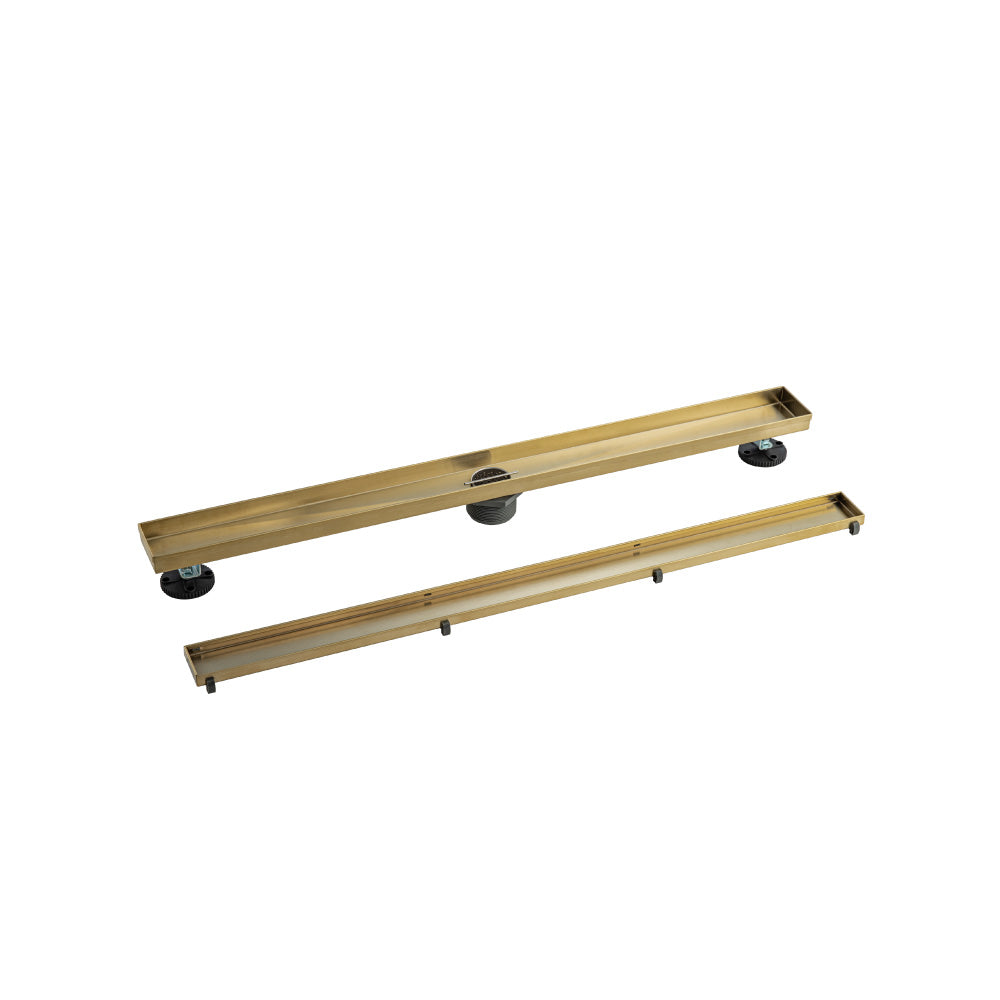32" Tile Insert Linear Drain with 2" Outlet