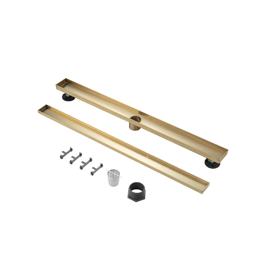 32" Tile Insert Linear Drain with 2" Outlet