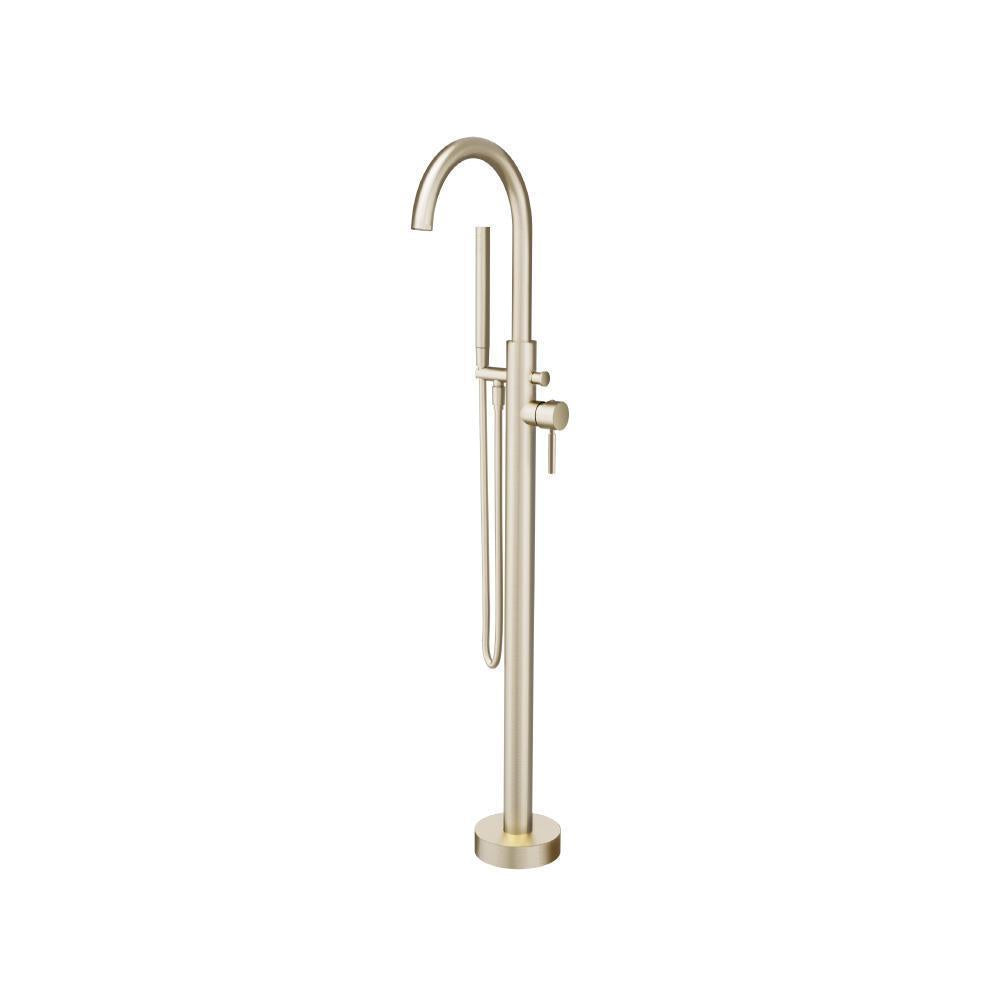 Freestanding Floor Mount Bathtub / Tub Filler With Hand Shower