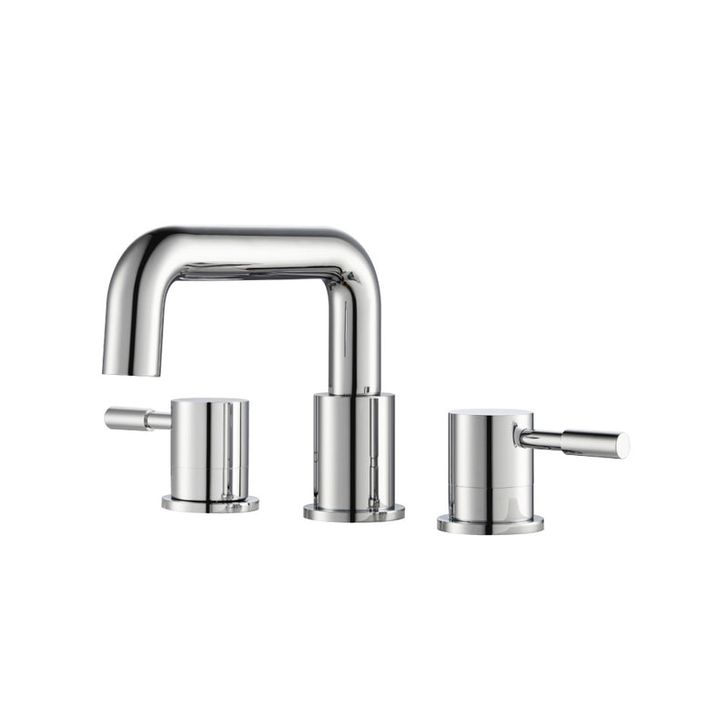 Three Hole 8" Widespread Two Handle Bathroom Faucet