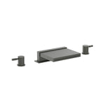 3 Hole Deck Mount Cascade / Sheet Flow Roman Tub Faucet
