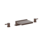 3 Hole Deck Mount Cascade / Sheet Flow Roman Tub Faucet