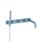 Wall Mount Tub Filler With Hand Shower