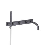 Wall Mount Tub Filler With Hand Shower