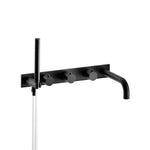 Wall Mount Tub Filler With Hand Shower