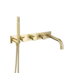 Wall Mount Tub Filler With Hand Shower