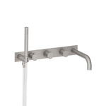 Wall Mount Tub Filler With Hand Shower