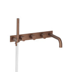 Wall Mount Tub Filler With Hand Shower