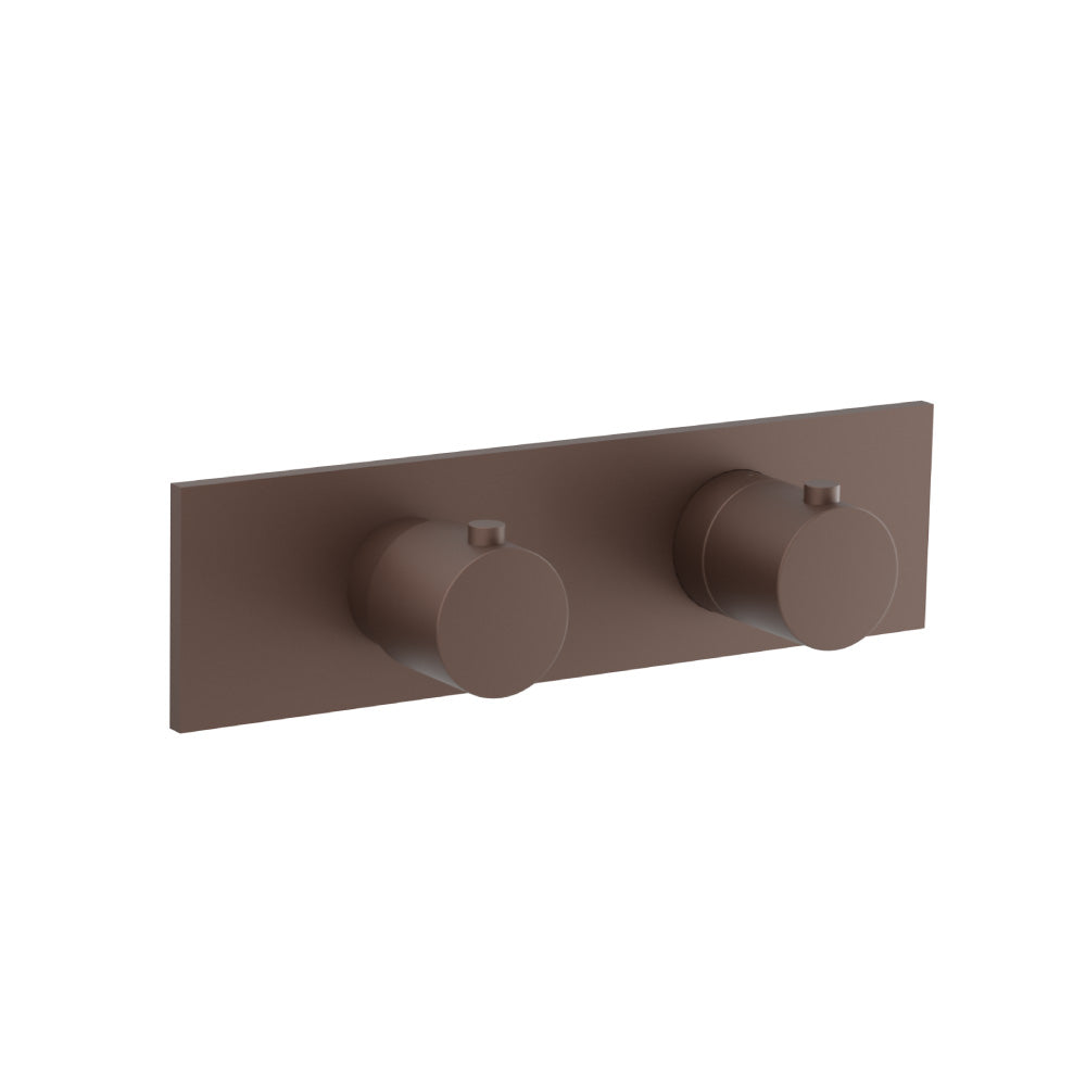 3/4" Horizontal Thermostatic Shower Valve & Trim - 1 Ouptut