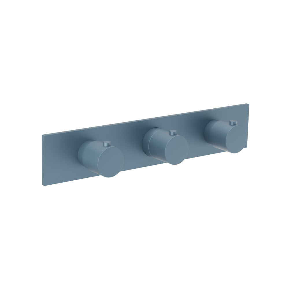 3/4" Horizontal Thermostatic Valve with 2 Volume Controls &  Trim
